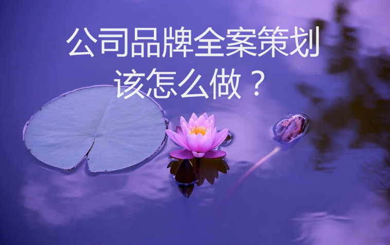 公司品牌全案策劃該怎么做？