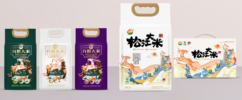 松林大米品牌策劃包裝，大米品牌設(shè)計(jì) - 上海美御
